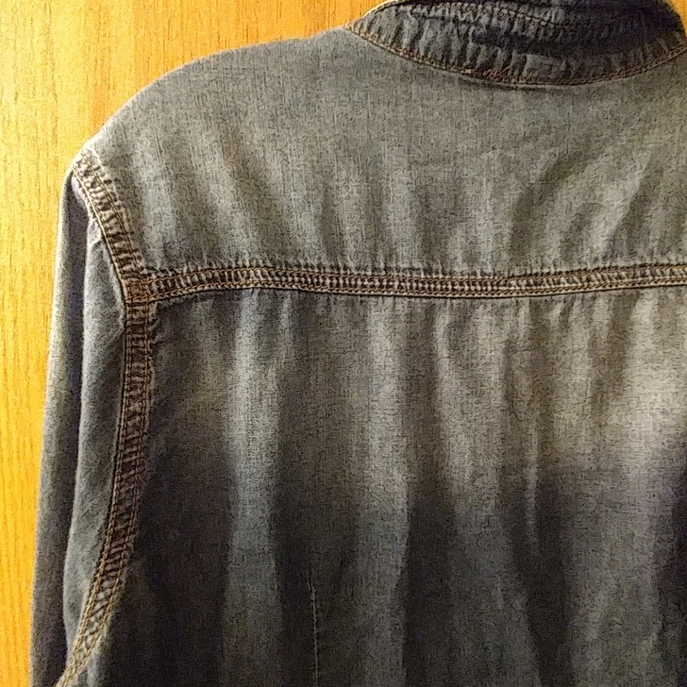 Xhilaration Denim Jean Shirt - Size XL - Picture 3 of 8